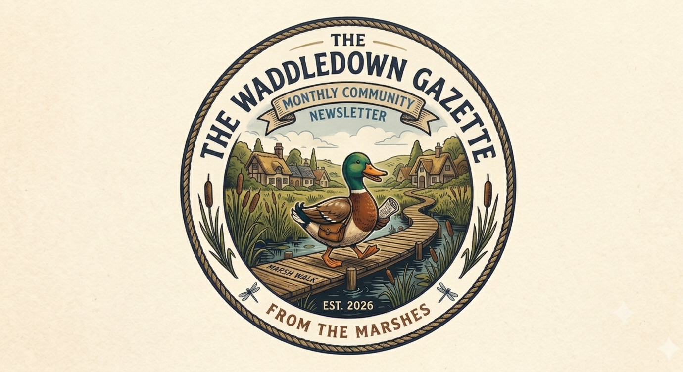 The Waddletown Gazette newsletter logo